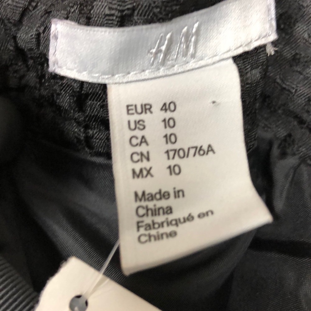 H&M black tweed skirt P025 - Picture 7 of 7